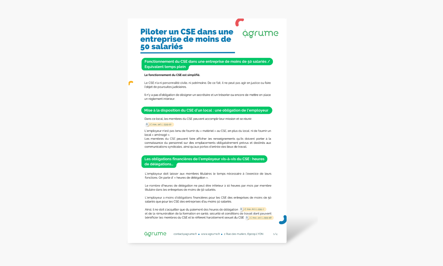Fiche pratique Piloter un CSE dans une entreprise de moins de 50 salariés