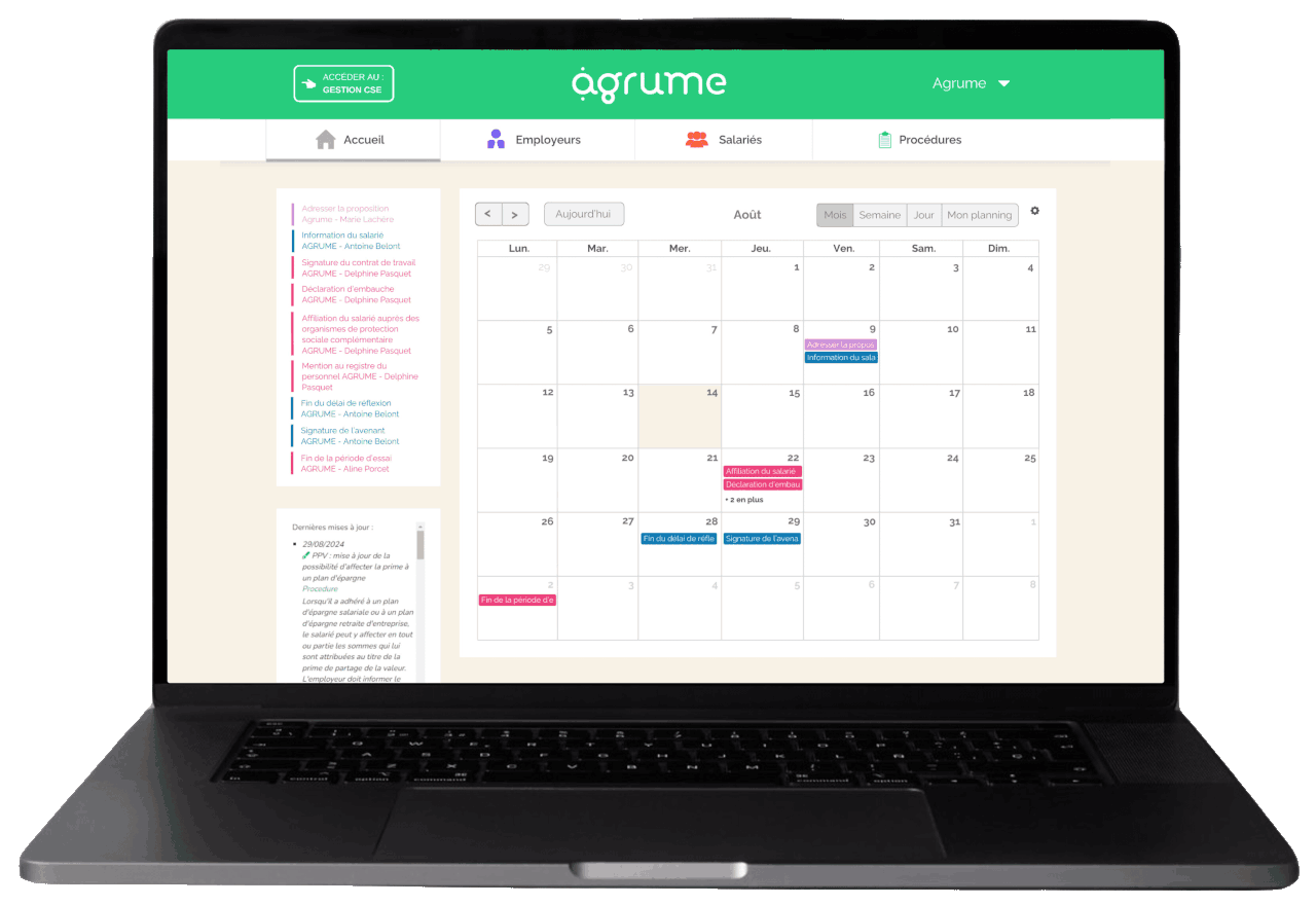 Mockup Agrume RH - accueil